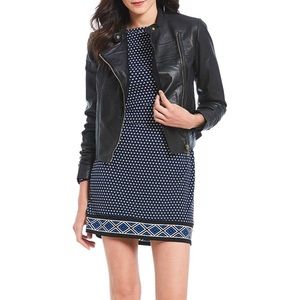 Michael Kors Leather Moto Jacket
